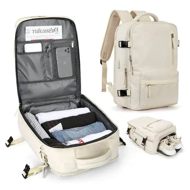 Plecario – plecak podróżny damski 35L – port USB – widok produktu 1 | Ionotix
