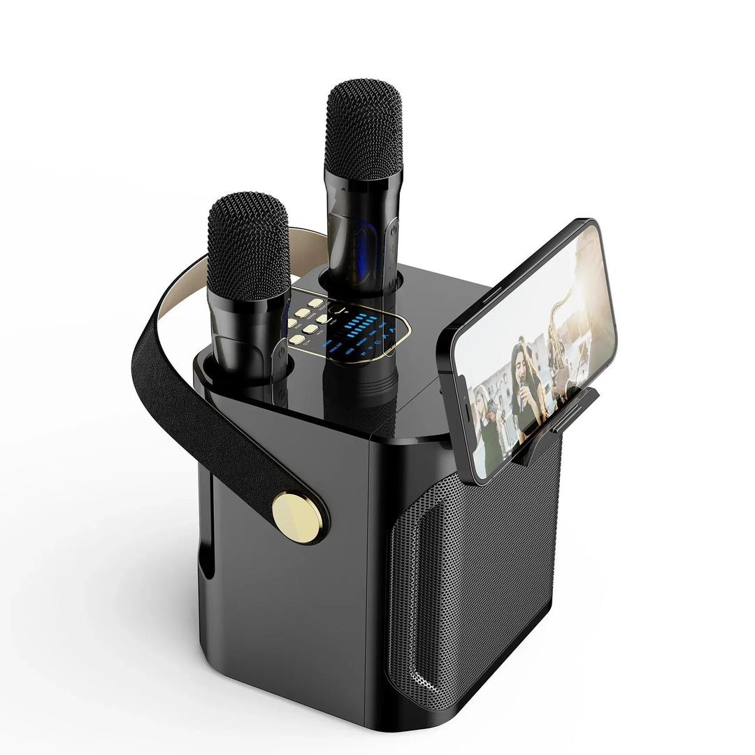 Przenośny głośnik karaoke Bluetooth z dwoma mikrofonami – widok produktu 8 | Ionotix