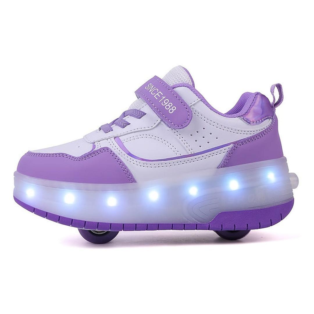 Rolki dziecięce świecące z LED sznurowadłami – widok produktu 1 | Ionotix
