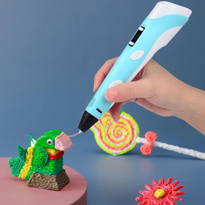 Kolorowa figurka papugi wykonana długopisem 3D Rysello