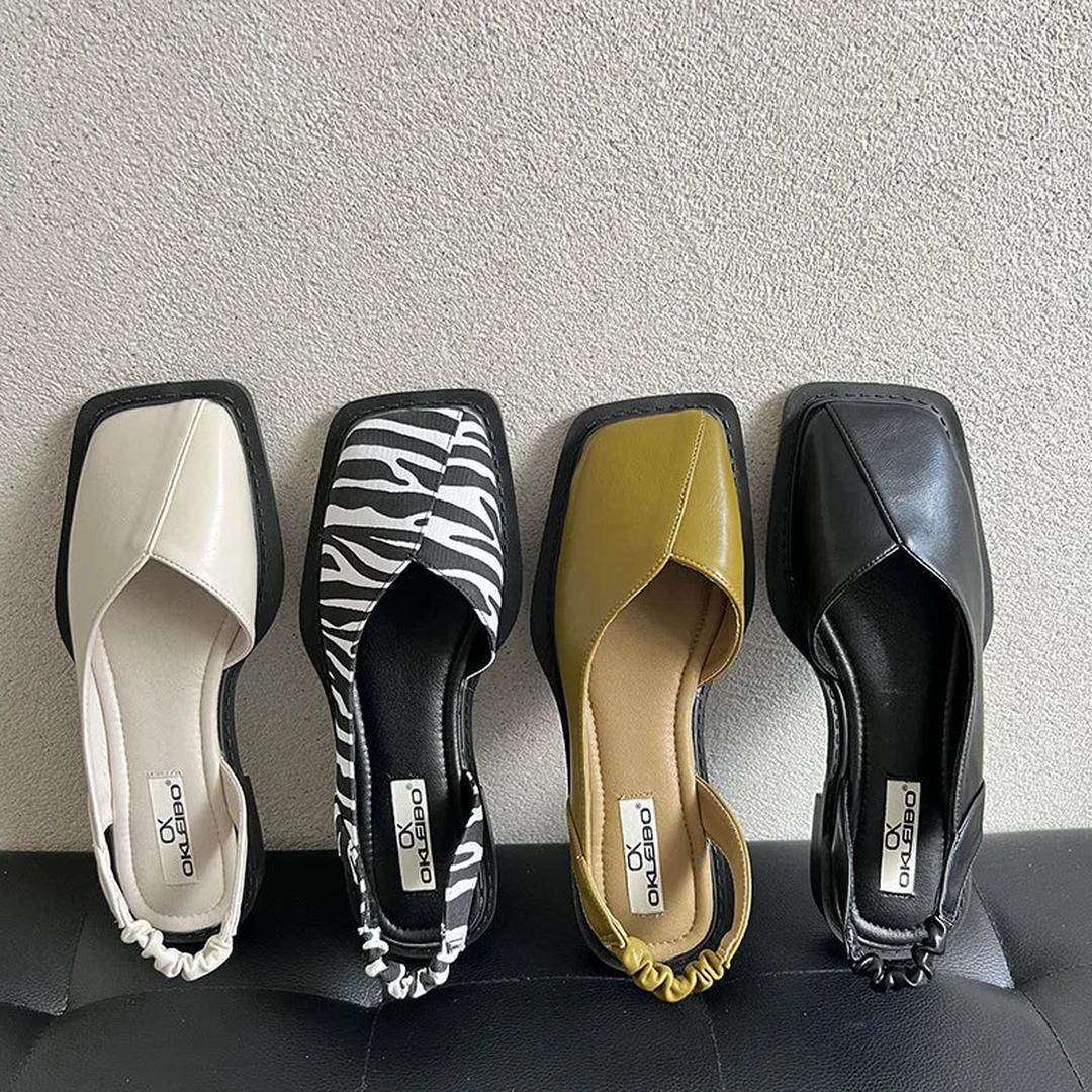 Sandały slingback z kwadratowym noskiem – widok produktu 2 | Ionotix