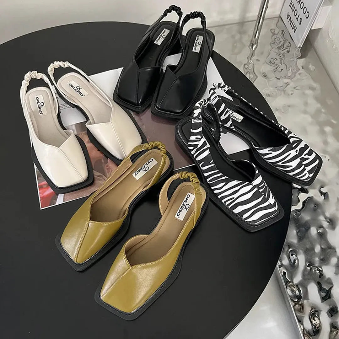 Sandały slingback z kwadratowym noskiem – widok produktu 3 | Ionotix