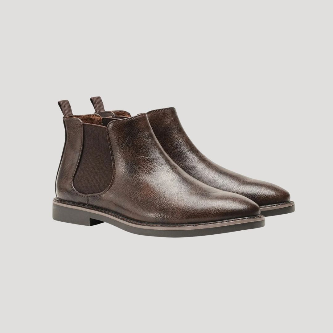 Skórzane męskie buty Chelsea – zimowe – widok produktu 2 | Ionotix