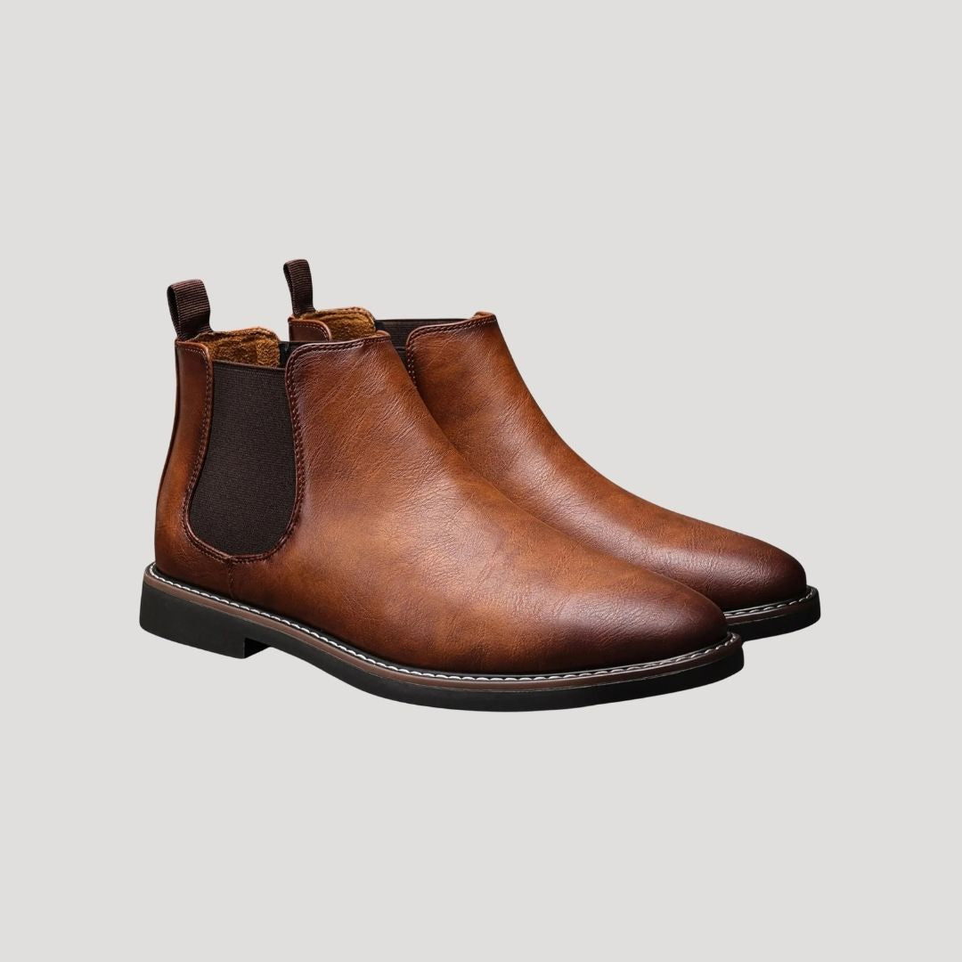Skórzane męskie buty Chelsea – zimowe – widok produktu 3 | Ionotix