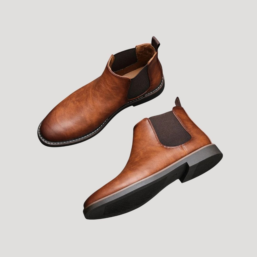 Skórzane męskie buty Chelsea – zimowe – widok produktu 5 | Ionotix