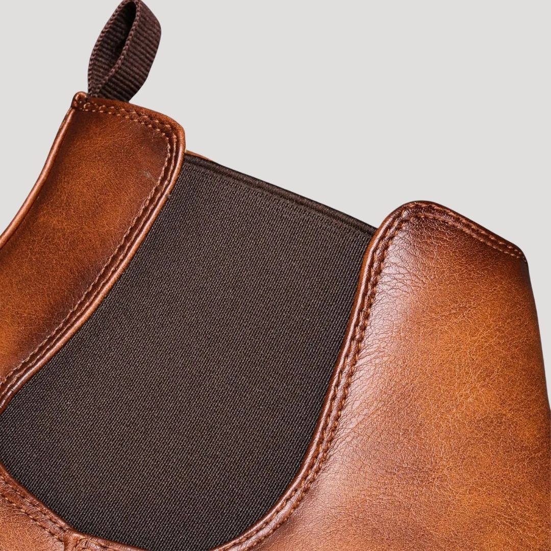 Skórzane męskie buty Chelsea – zimowe – widok produktu 6 | Ionotix