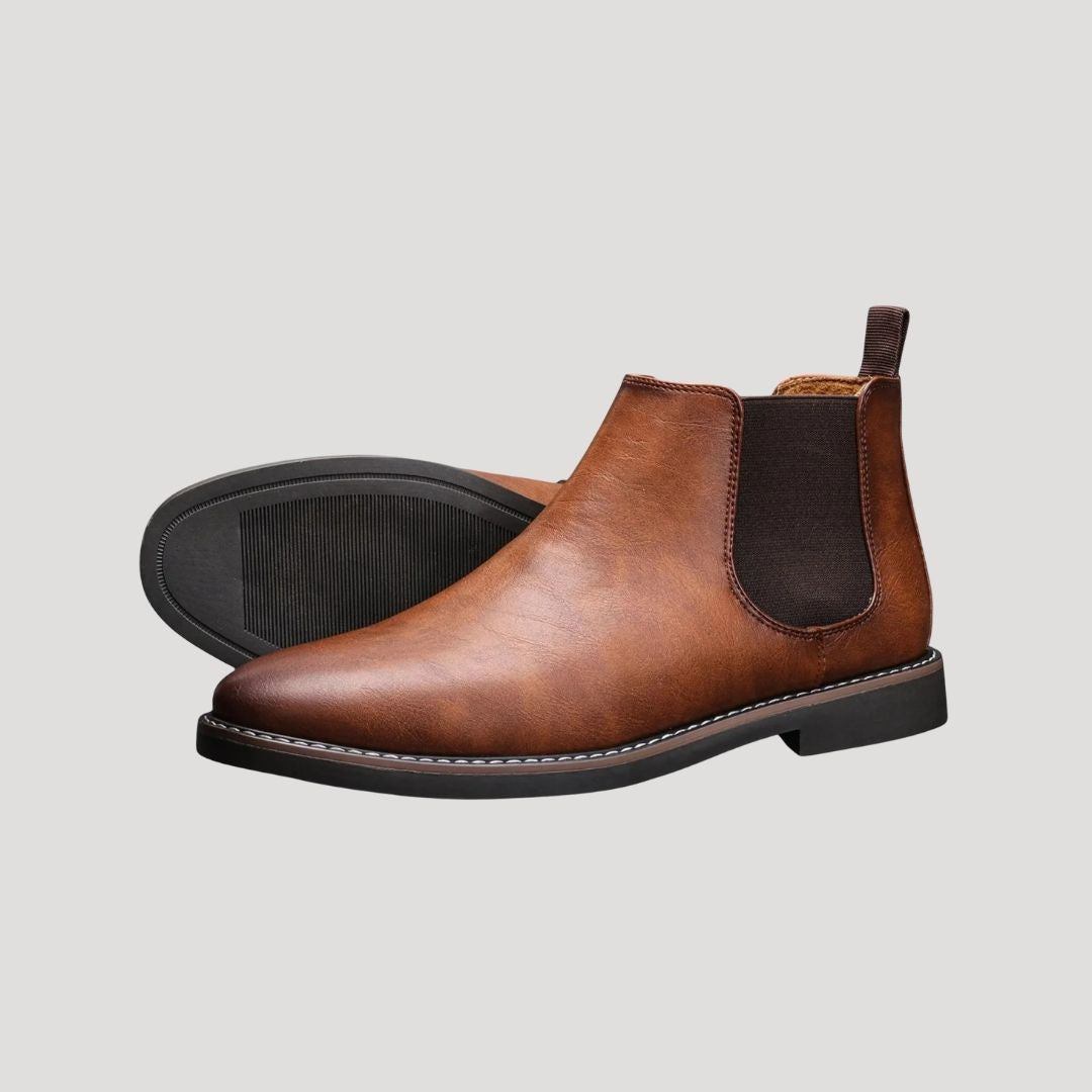 Skórzane męskie buty Chelsea – zimowe – widok produktu 7 | Ionotix