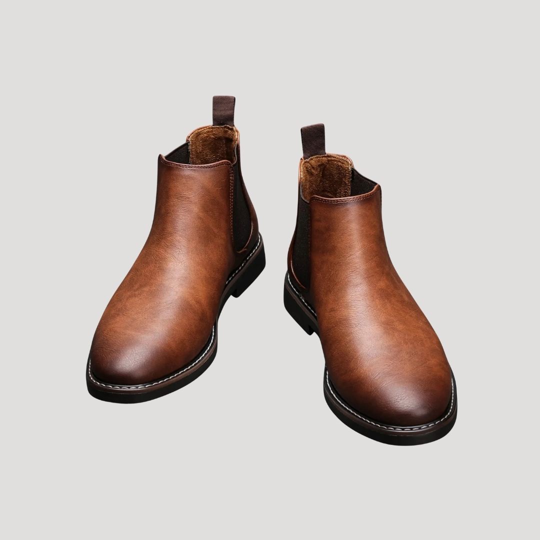 Skórzane męskie buty Chelsea – zimowe – widok produktu 8 | Ionotix