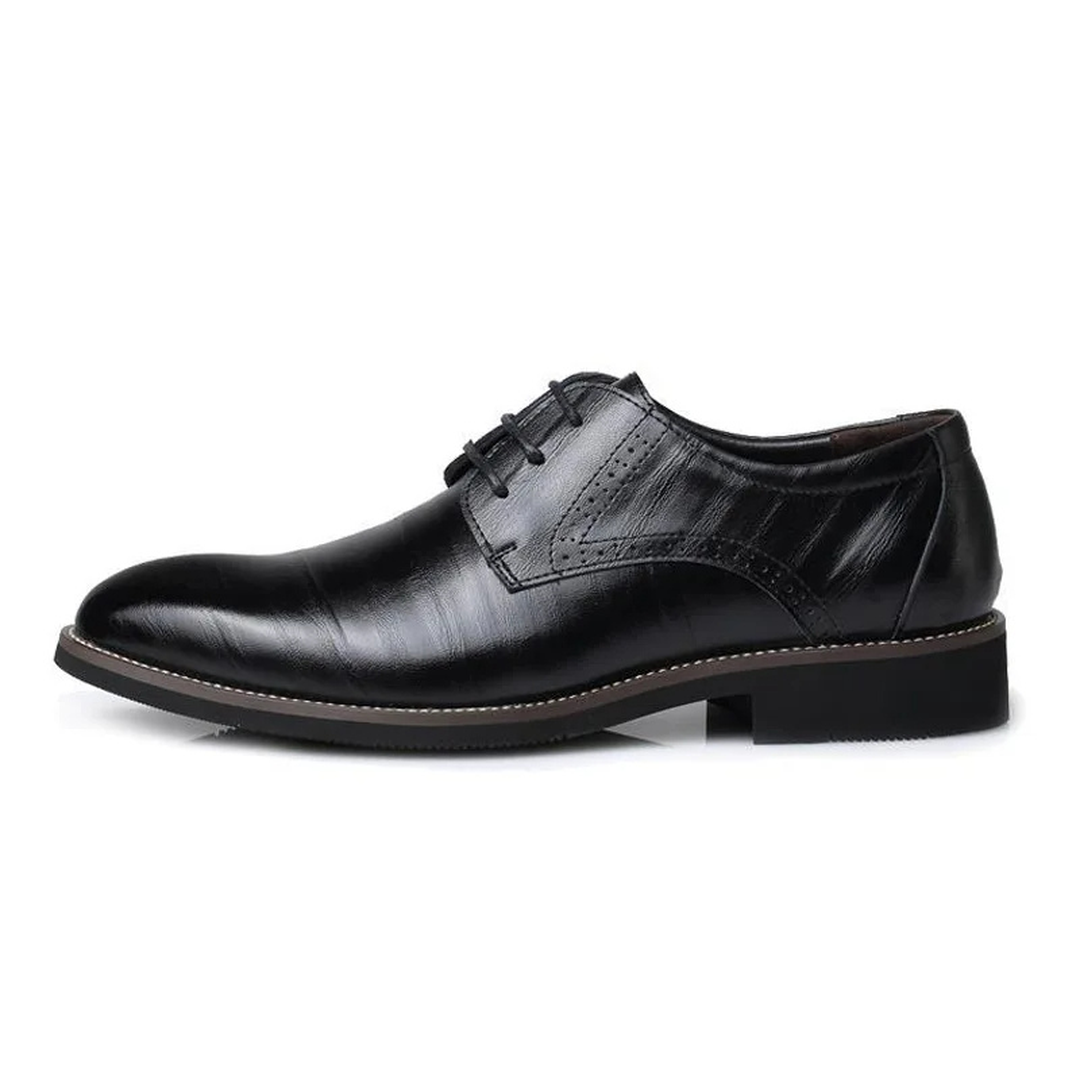 Skórzane męskie buty Oxford ze sznurowaniem – widok produktu 1 | Ionotix