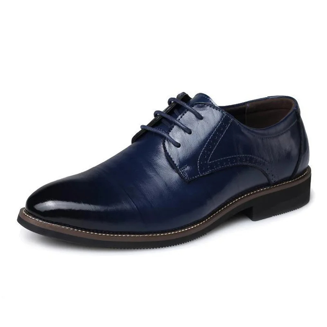 Skórzane męskie buty Oxford ze sznurowaniem – widok produktu 2 | Ionotix