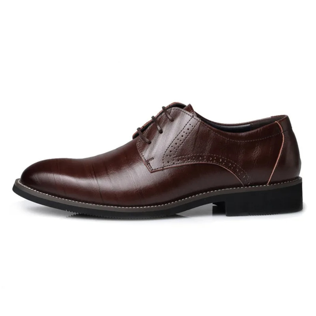 Skórzane męskie buty Oxford ze sznurowaniem – widok produktu 3 | Ionotix