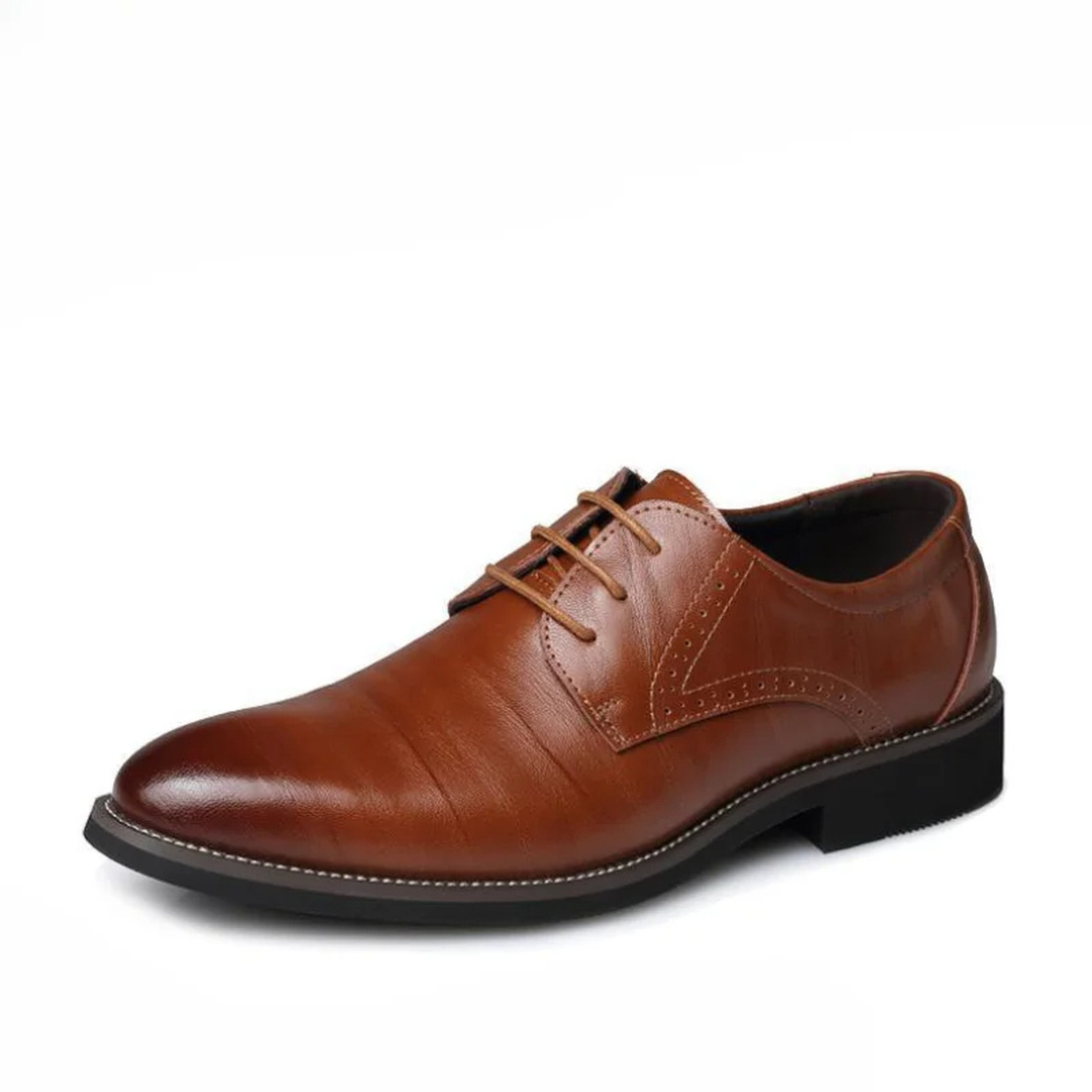 Skórzane męskie buty Oxford ze sznurowaniem – widok produktu 6 | Ionotix