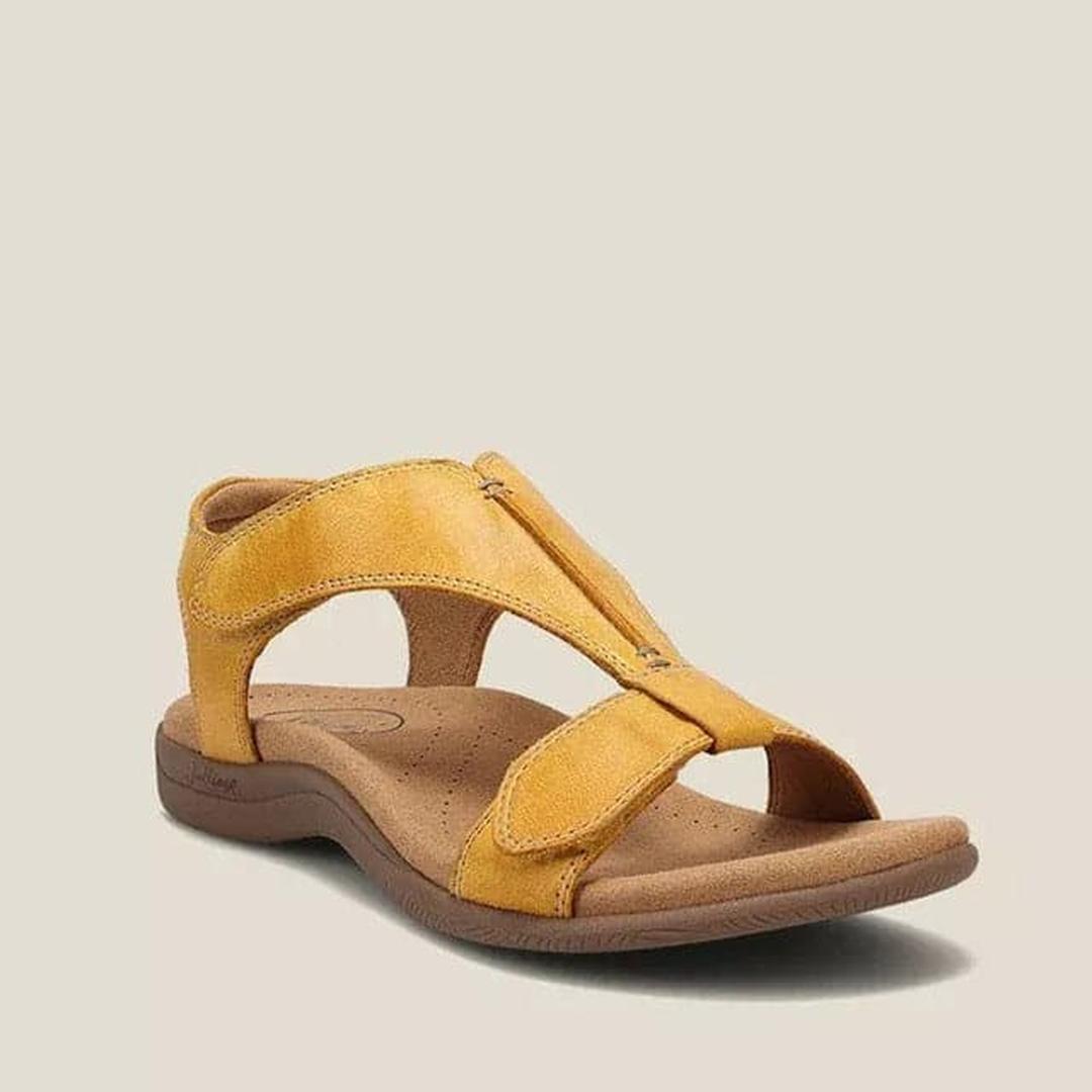 Skórzane sandały typu T-strap z regulowanym zapięciem – widok produktu 4 | Ionotix