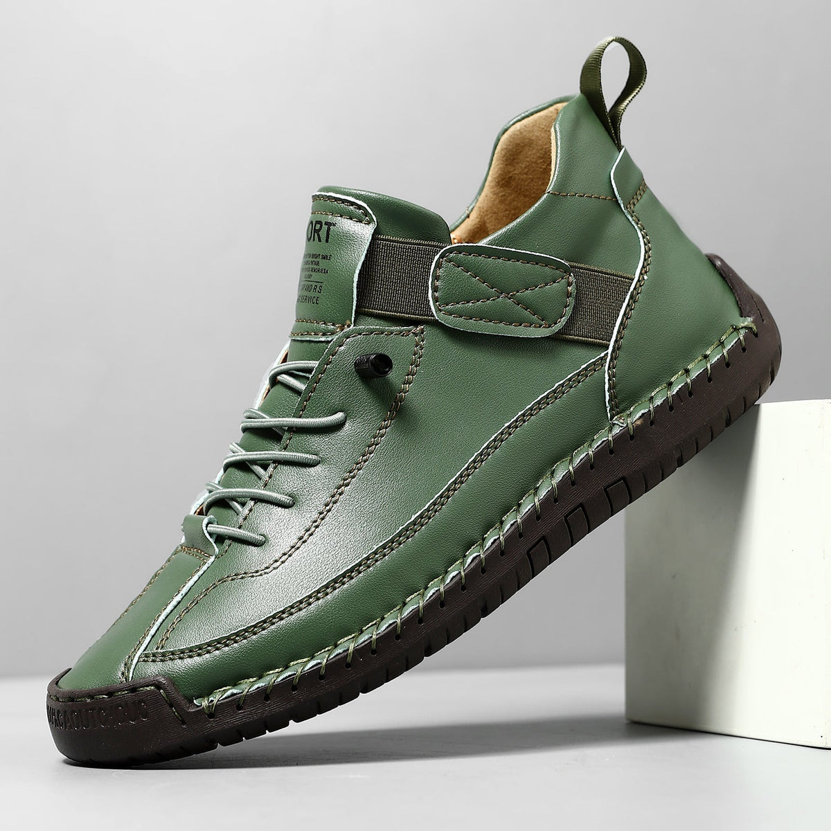 Sneakersy damskie skórzane wsuwane – widok produktu 10 | Ionotix