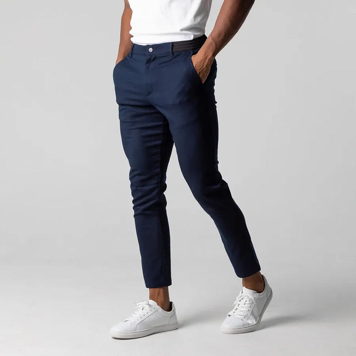 Spodnie chino męskie slim fit - cztery kolory do wyboru – widok produktu 2 | Ionotix