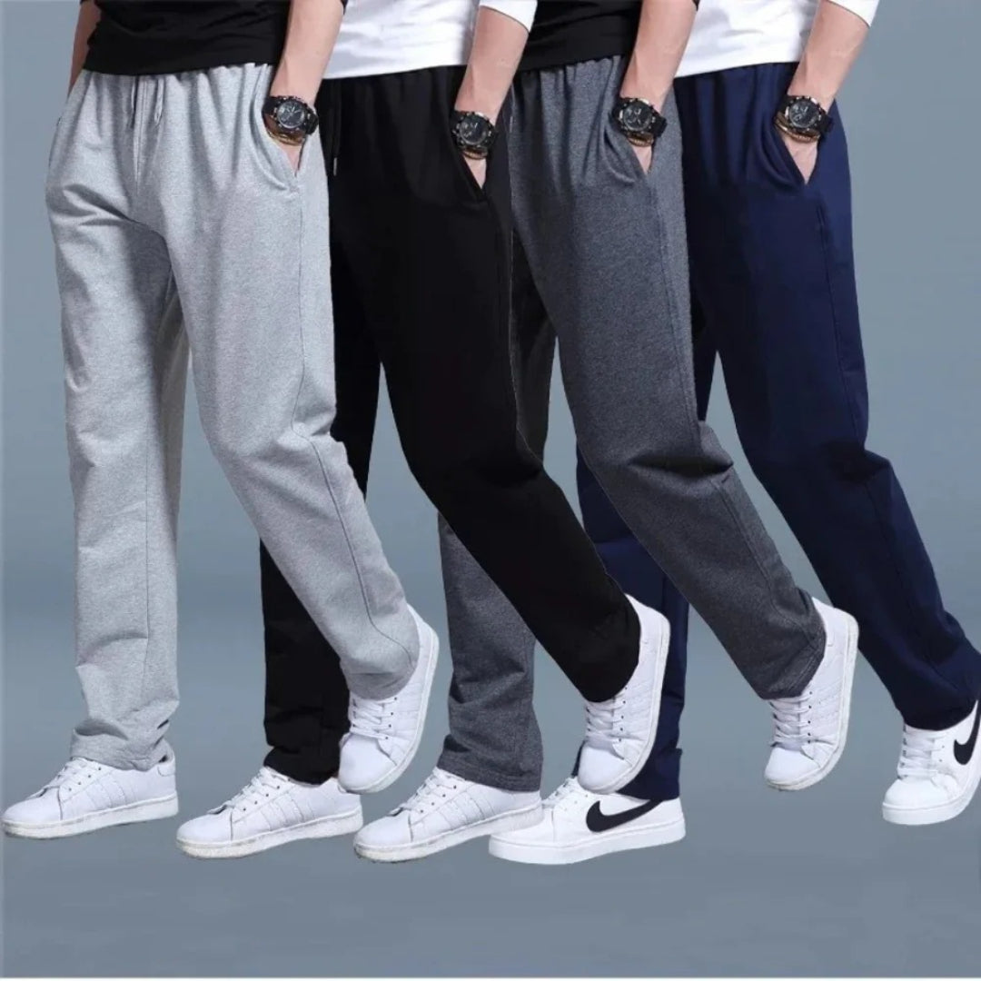 Spodnie jogger z mieszanki bawełny ze ściągaczem w pasie – widok produktu 2 | Ionotix