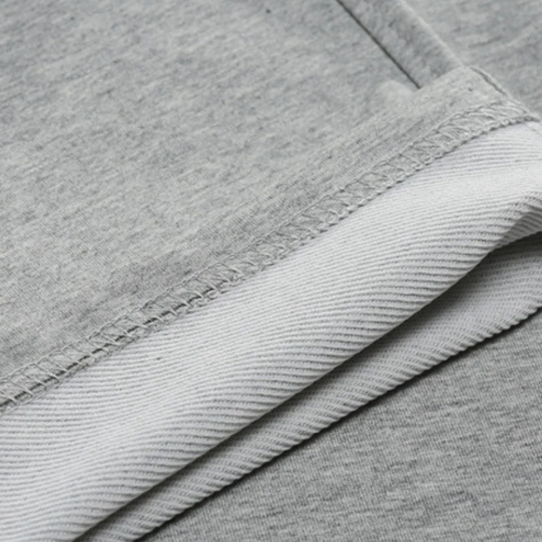 Spodnie jogger z mieszanki bawełny ze ściągaczem w pasie – widok produktu 6 | Ionotix