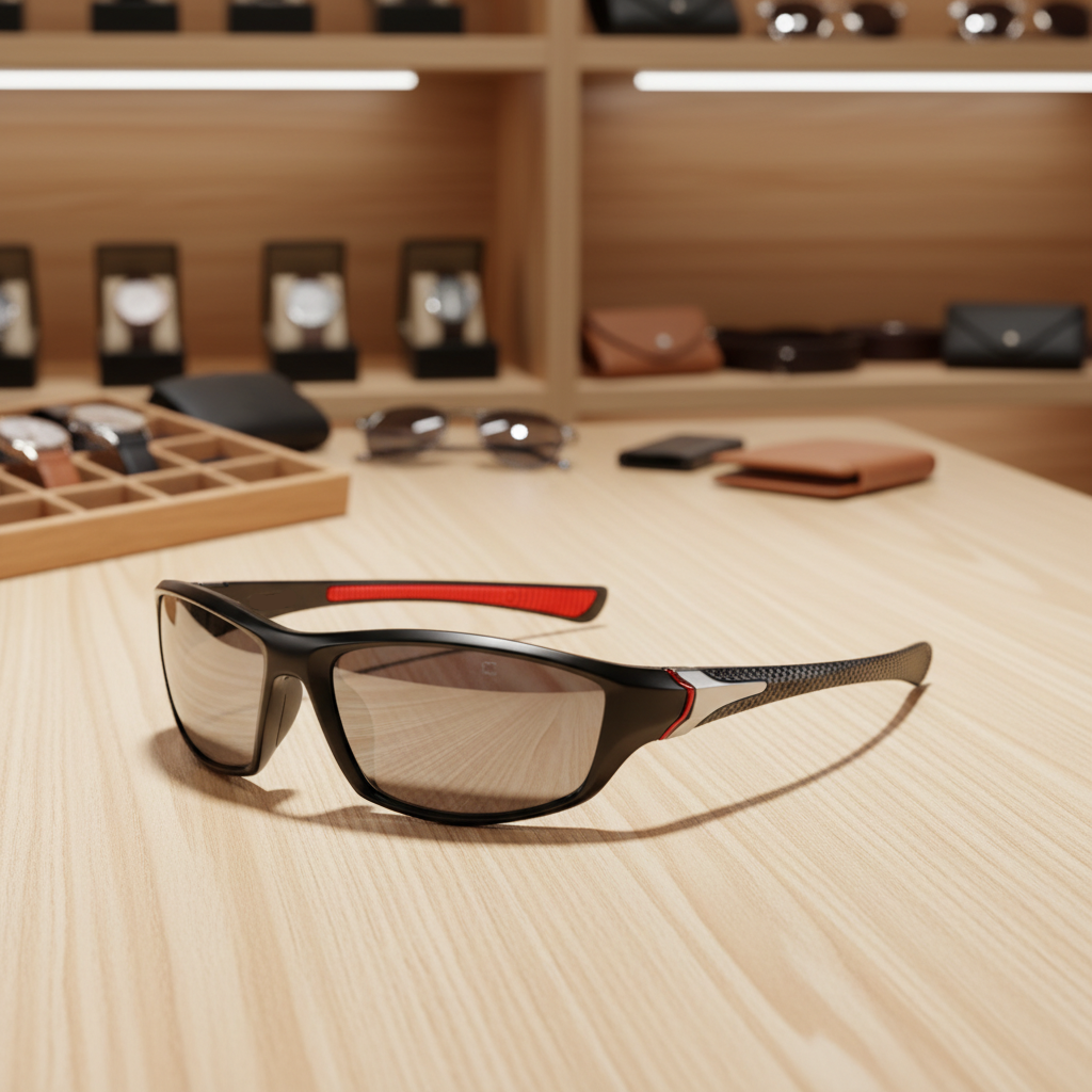 Sportowe okulary przeciwsłoneczne z polaryzacją i filtrem UV400 - widok produktu 3 | Ionotix