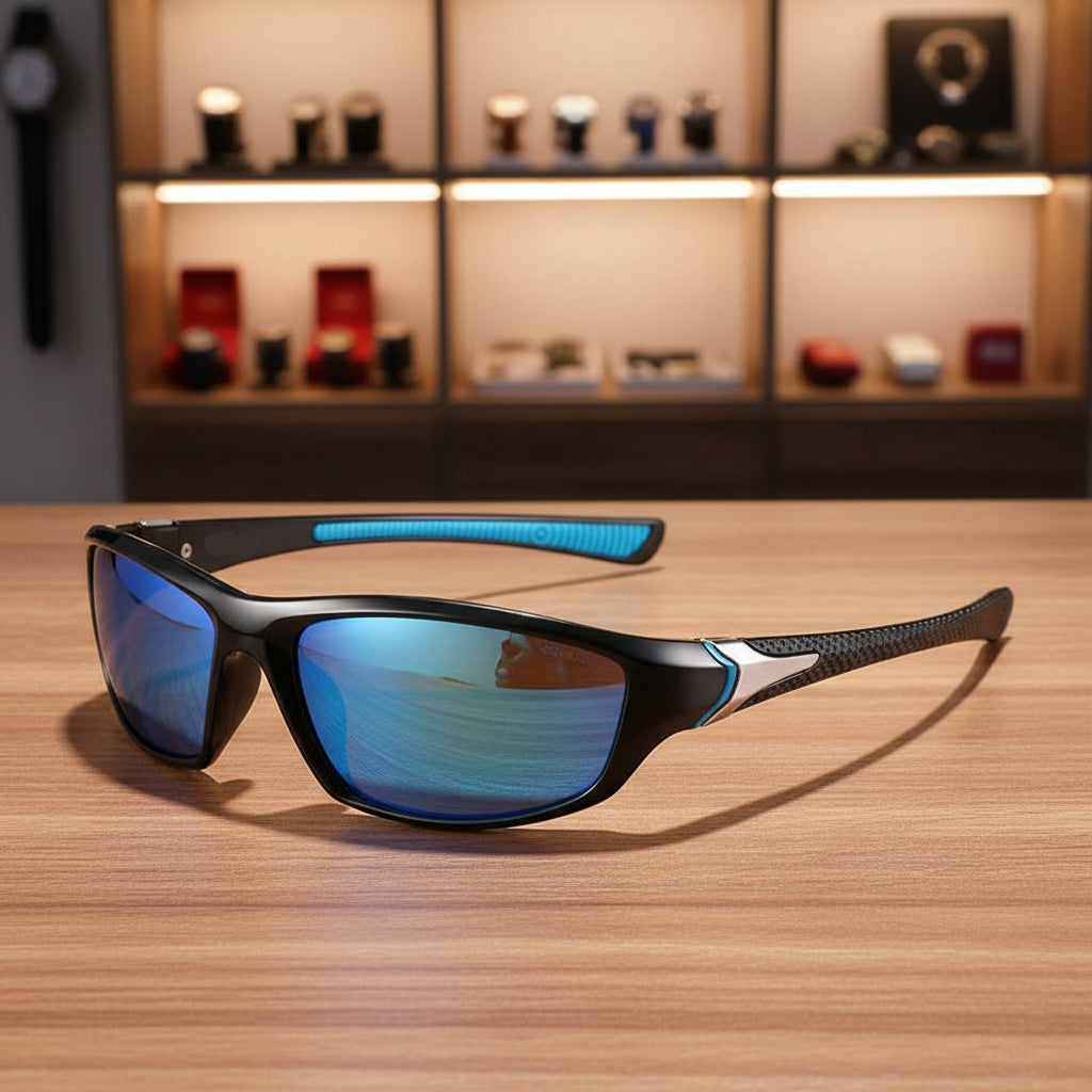 Sportowe okulary przeciwsłoneczne z polaryzacją i filtrem UV400 - widok produktu 4 | Ionotix