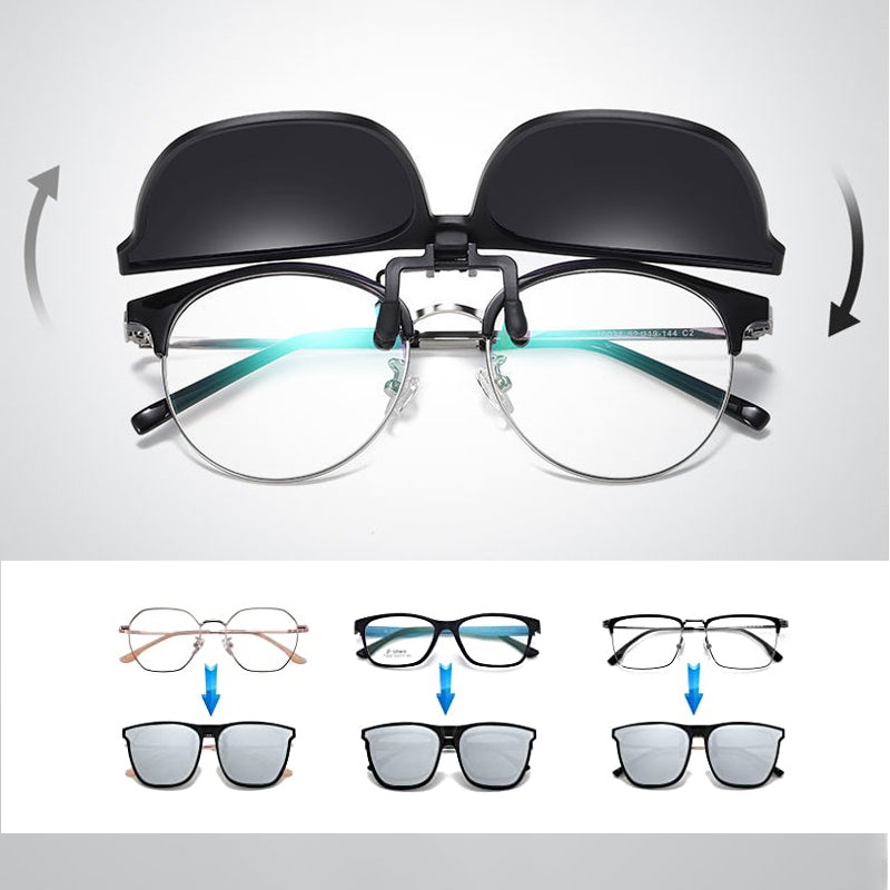 Sunvelio – nakładki przeciwsłoneczne na okulary – UV400 – widok produktu 4 | Ionotix