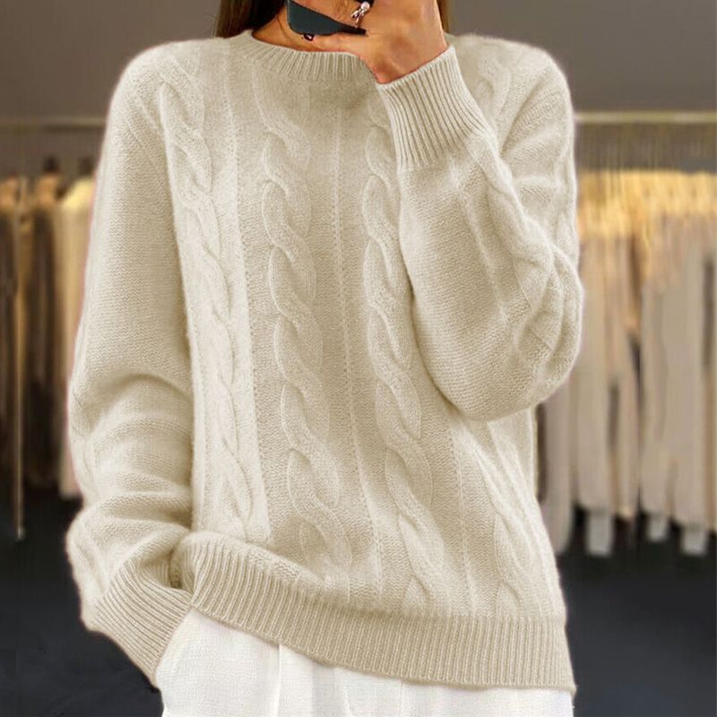 Sweter damski wełniany - miękka dzianina – widok produktu 1 | Ionotix