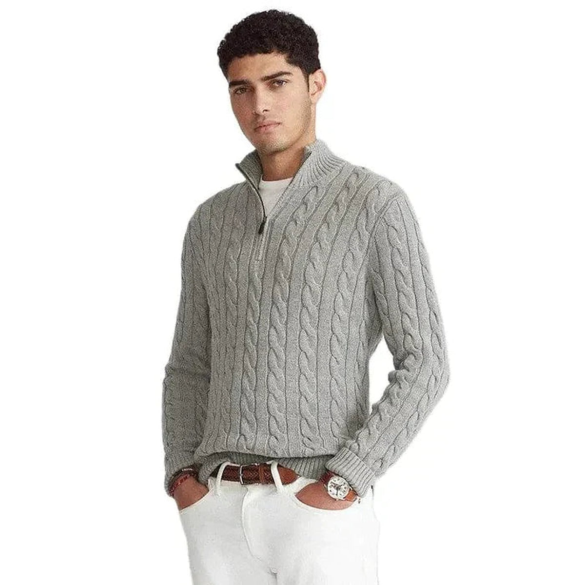 Sweter męski half zip – widok produktu 5 | Ionotix