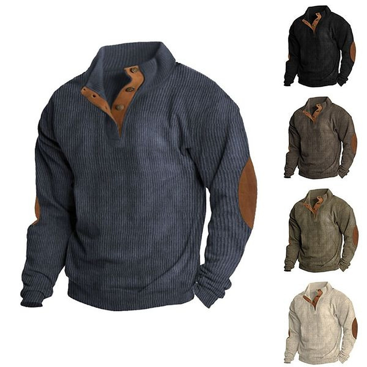 Sweter męski outdoor z trwałej dzianiny – widok produktu 7 | Ionotix