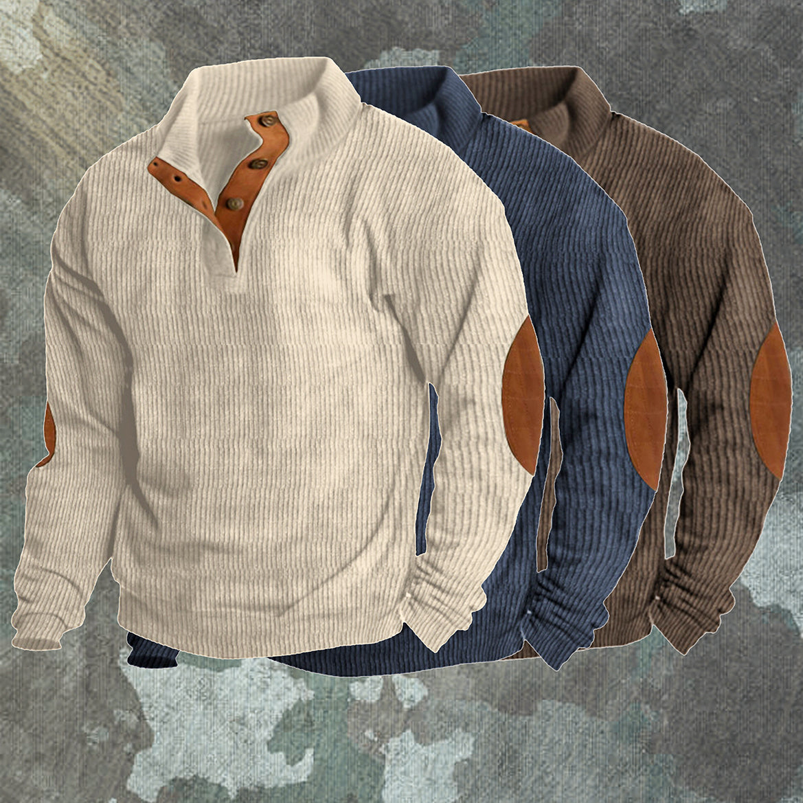 Sweter męski outdoor z trwałej dzianiny – widok produktu 8 | Ionotix