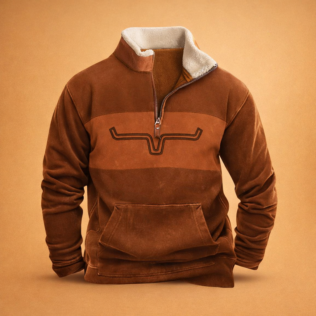 Sweter męski rozpinany na suwak - ciepły – widok produktu 7 | Ionotix