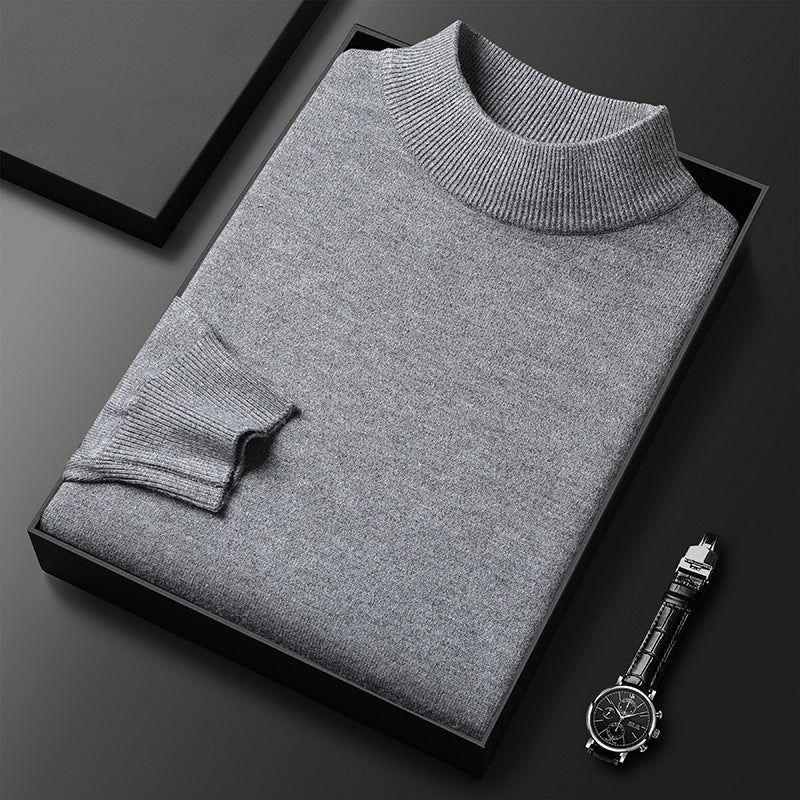 Sweter męski z półgolfem - ciepła dzianina – widok produktu 4 | Ionotix