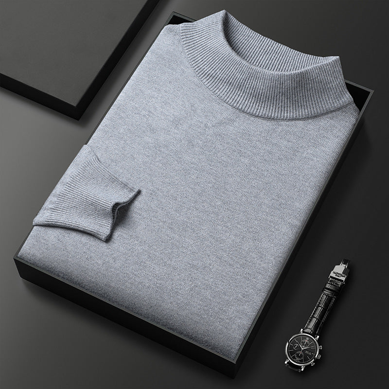 Sweter męski z półgolfem - ciepła dzianina – widok produktu 5 | Ionotix