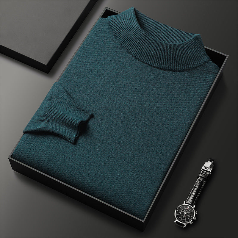 Sweter męski z półgolfem - ciepła dzianina – widok produktu 7 | Ionotix