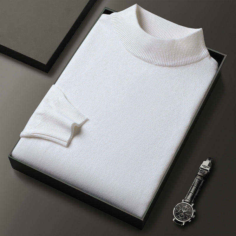Sweter męski z półgolfem - ciepła dzianina – widok produktu 8 | Ionotix