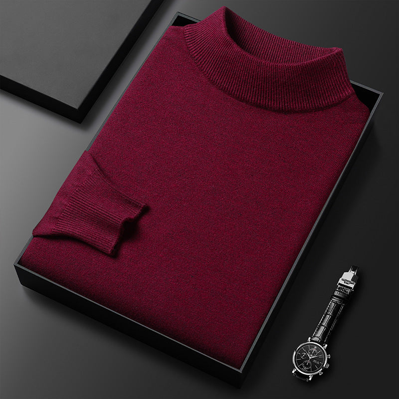 Sweter męski z półgolfem - ciepła dzianina – widok produktu 9 | Ionotix