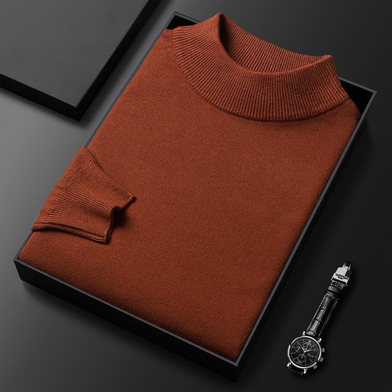 Sweter męski z półgolfem - ciepła dzianina – widok produktu 12 | Ionotix