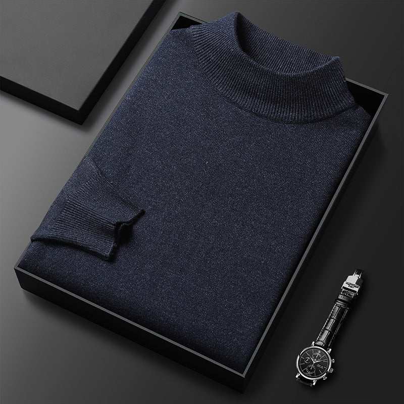 Sweter męski z półgolfem - ciepła dzianina – widok produktu 13 | Ionotix
