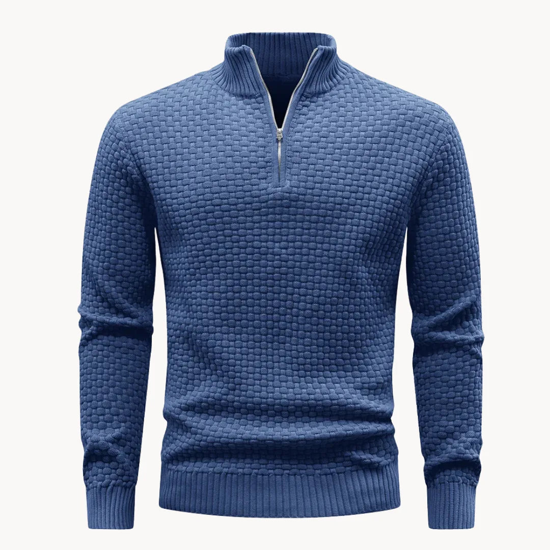 Sweter męski z zamkiem przy kołnierzu – widok produktu 1 | Ionotix