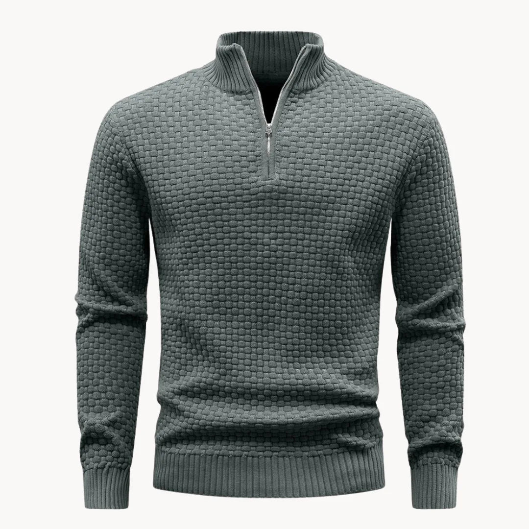 Sweter męski z zamkiem przy kołnierzu – widok produktu 2 | Ionotix