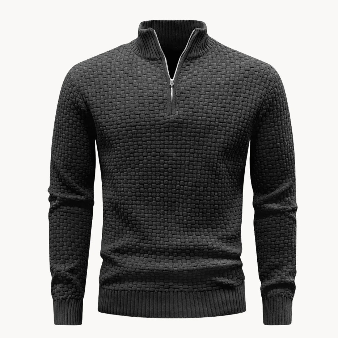 Sweter męski z zamkiem przy kołnierzu – widok produktu 4 | Ionotix