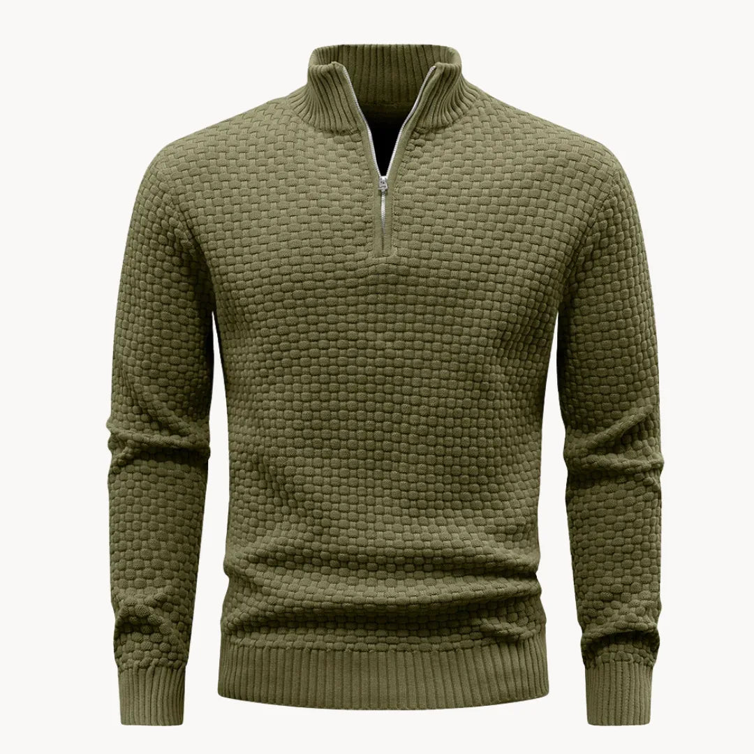 Sweter męski z zamkiem przy kołnierzu – widok produktu 5 | Ionotix