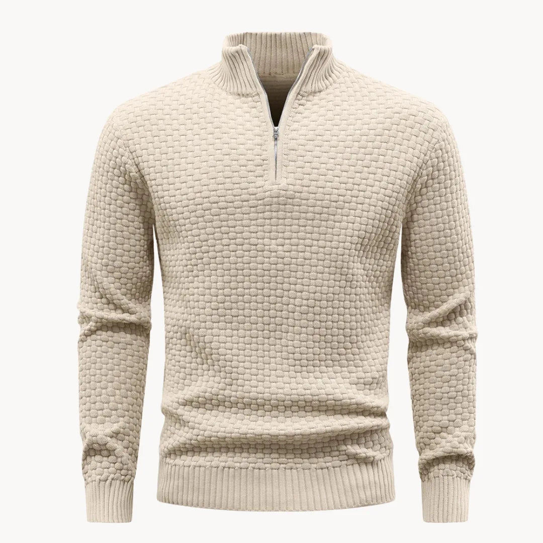 Sweter męski z zamkiem przy kołnierzu – widok produktu 6 | Ionotix