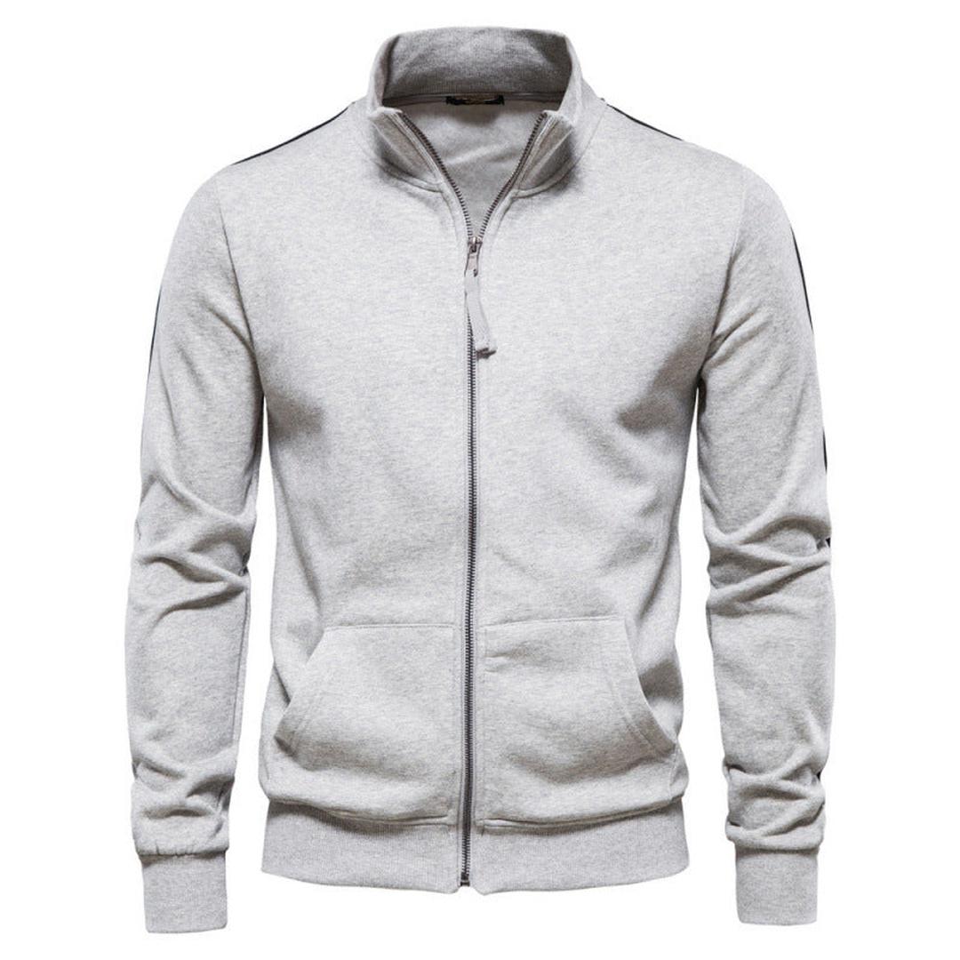 Sweter zapinany na zamek ze stójką i kieszeniami – widok produktu 2 | Ionotix