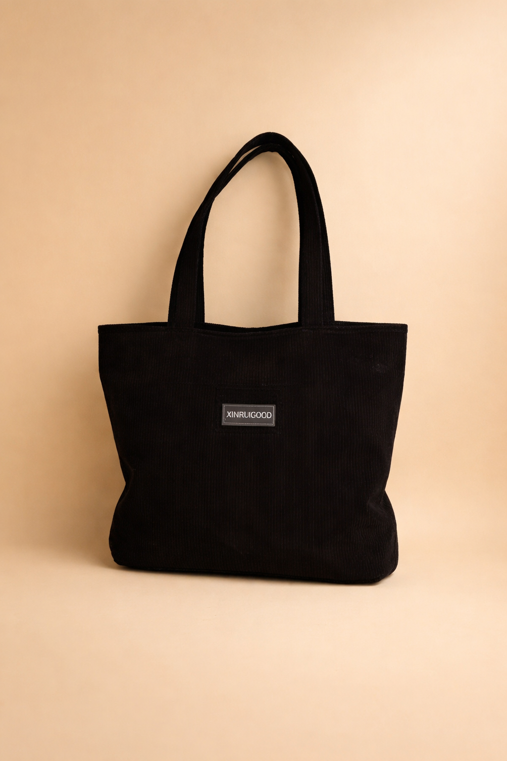 Torebka damska shopper ze sztruksu - pojemna – widok produktu 4 | Ionotix