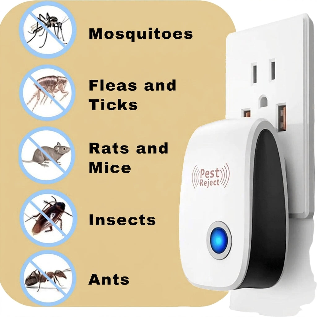 Repels mosquitoes, fleas, ticks, rodents, insects, ants
