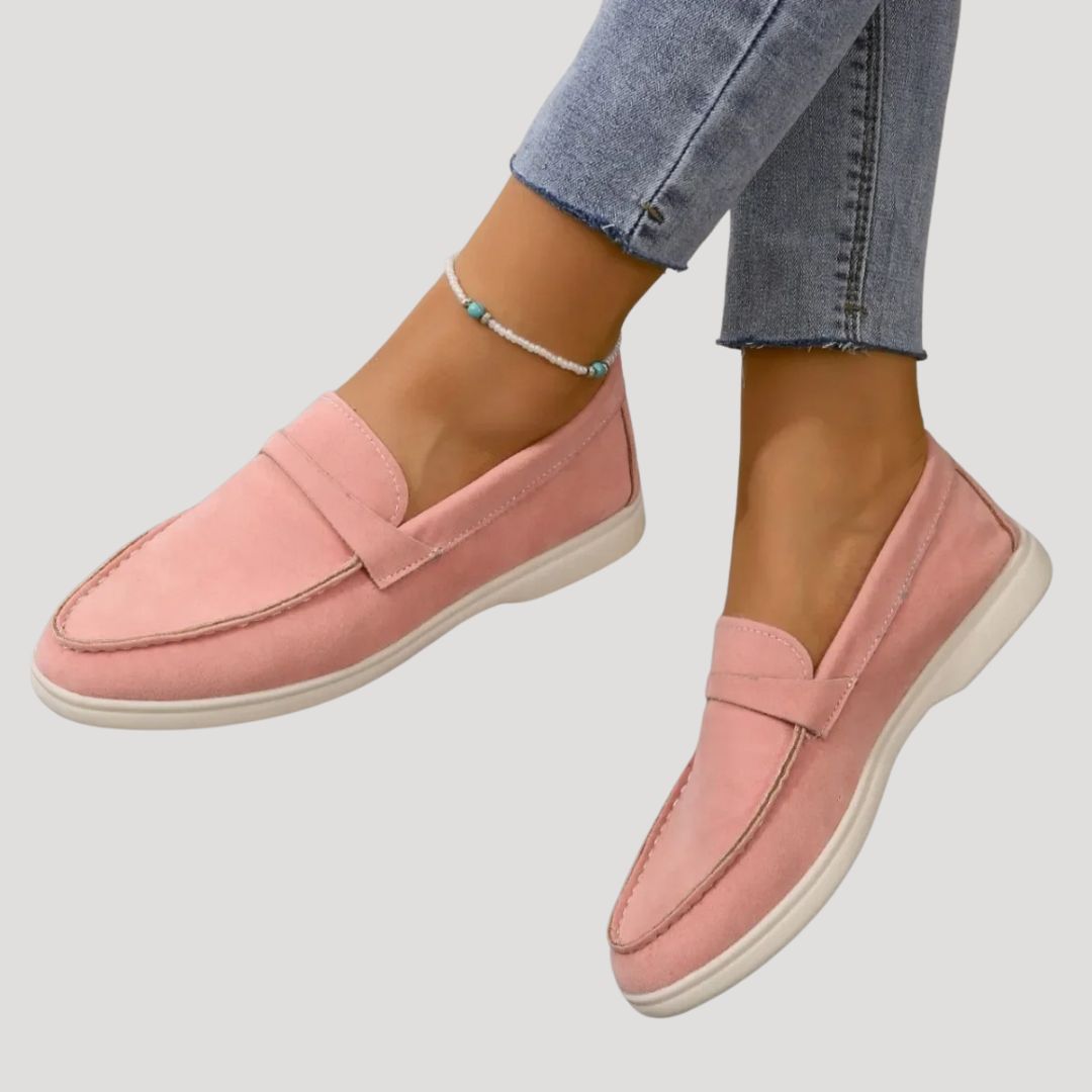 Zamszowe damskie mokasyny – casualowy design – widok produktu 6 | Ionotix