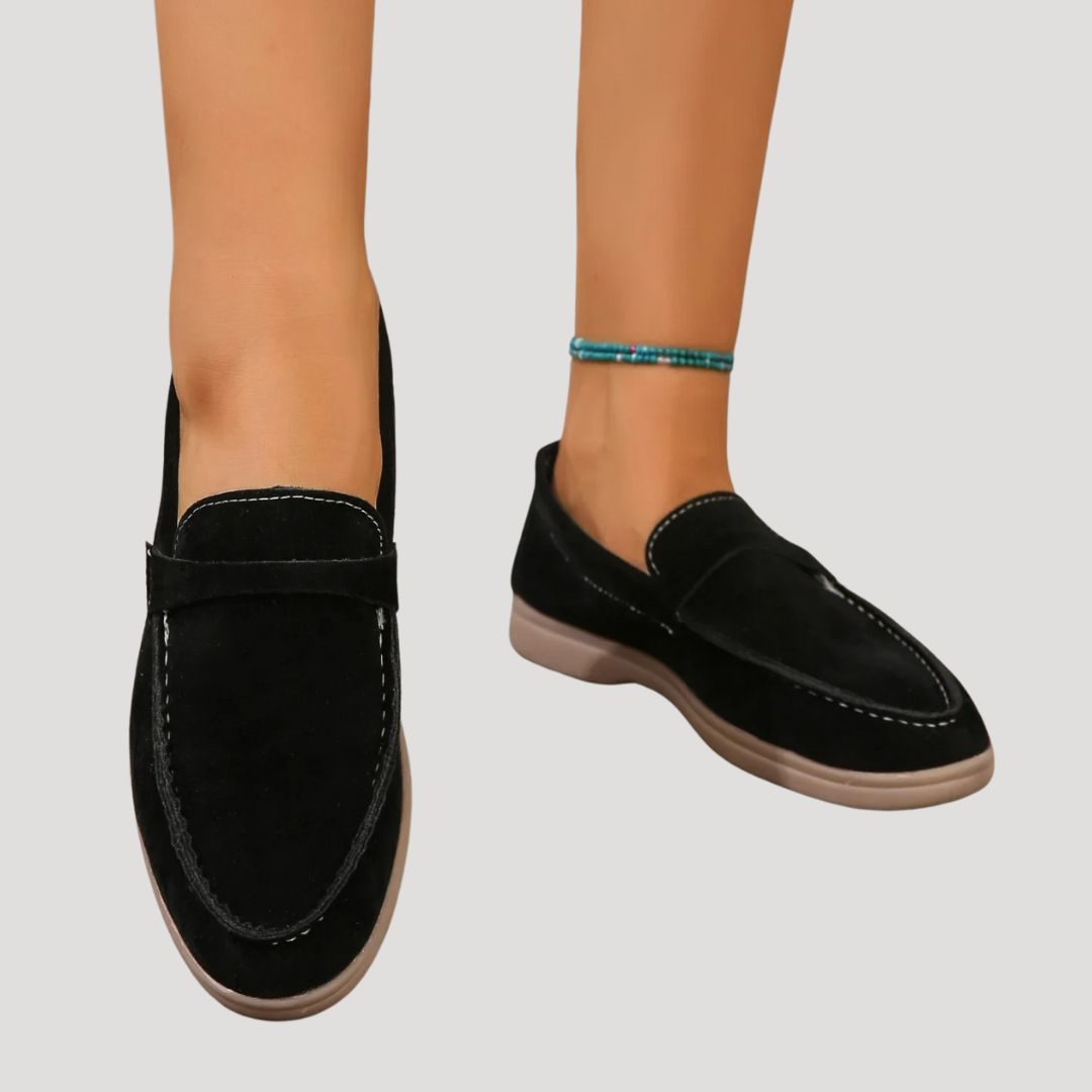 Zamszowe damskie mokasyny – casualowy design – widok produktu 8 | Ionotix