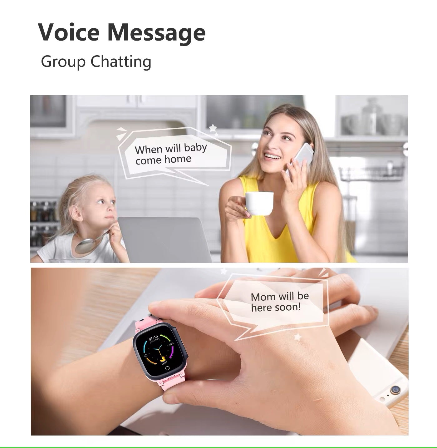 Smartwatch dla dzieci z GPS Zegarello z funkcją wideorozmów