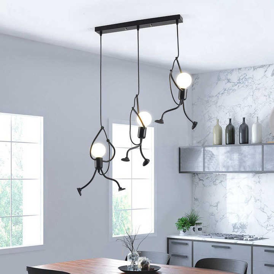 Żyrandol retro Iron Man industrialna lampa wisząca – widok produktu 2 | Ionotix