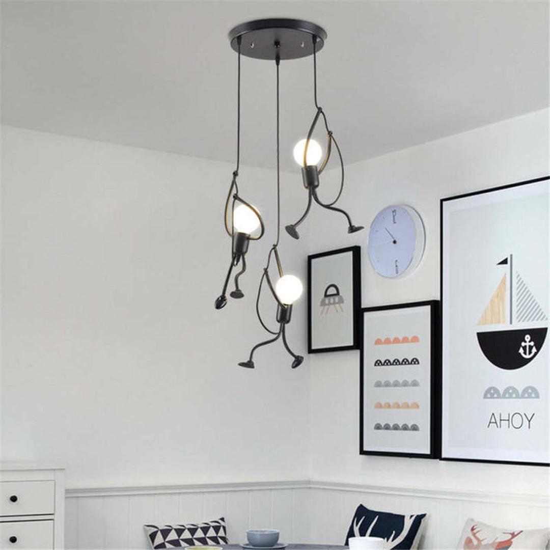 Żyrandol retro Iron Man industrialna lampa wisząca – widok produktu 3 | Ionotix
