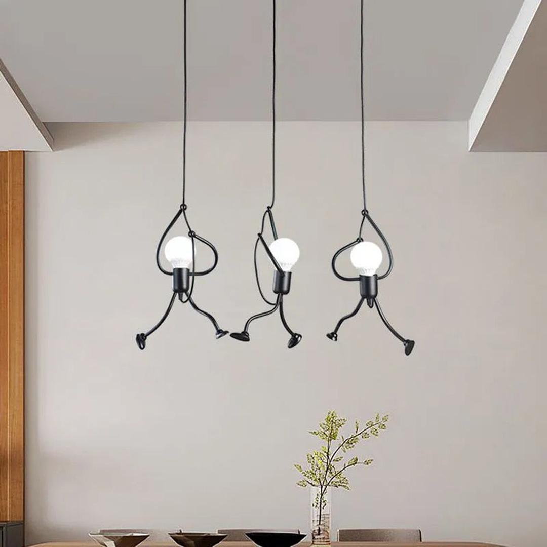Żyrandol retro Iron Man industrialna lampa wisząca – widok produktu 5 | Ionotix